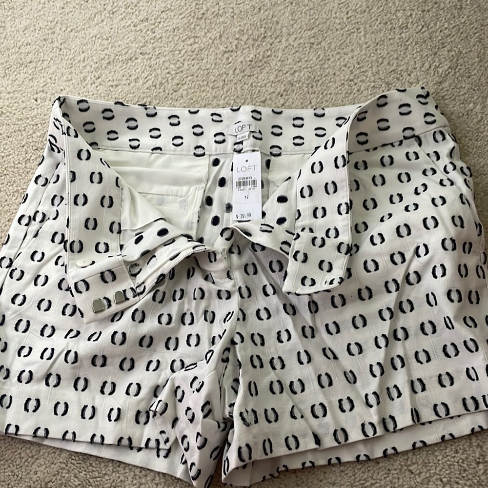 NWT Loft clip shorts